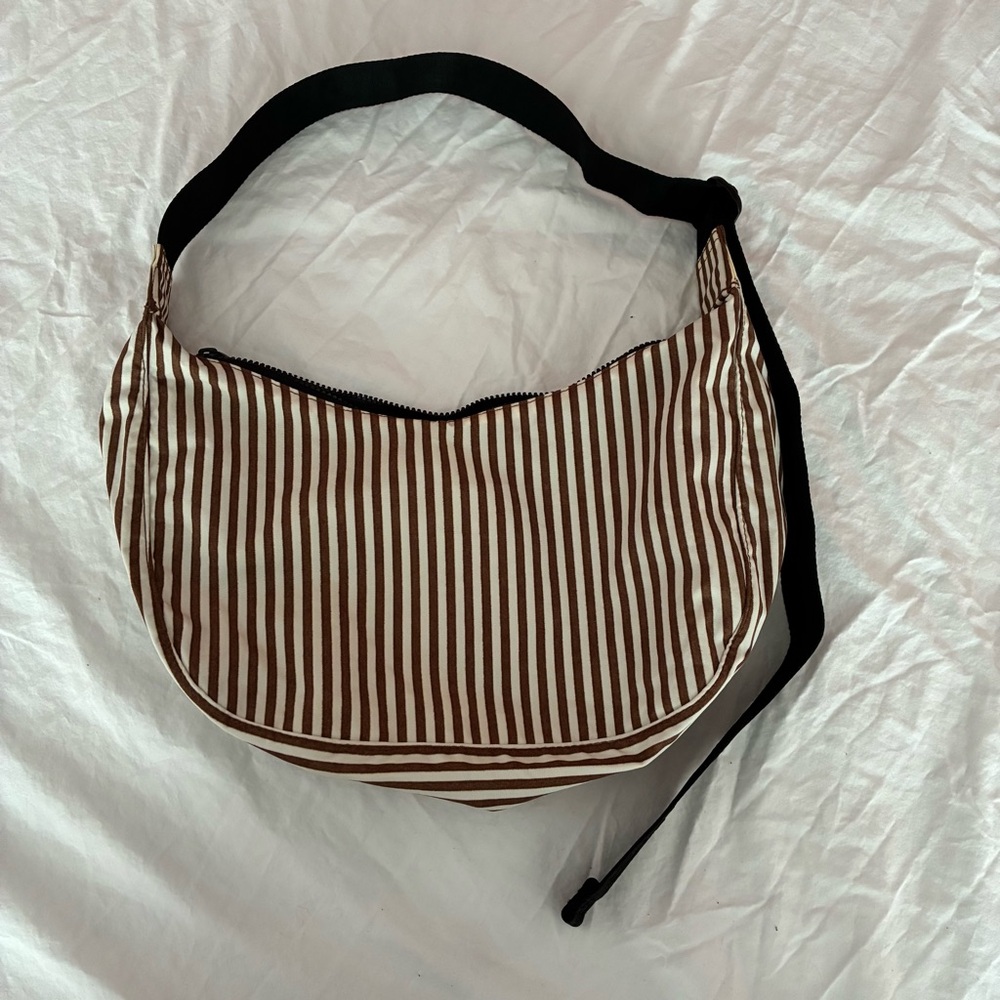 Medium Crescent in Brown Stripe